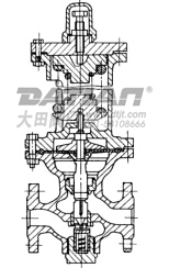 直接作用薄膜式減壓閥結(jié)構(gòu)圖