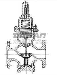 直接作用波紋管式減壓閥結(jié)構(gòu)圖