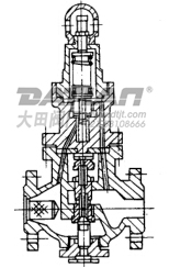 先導(dǎo)波紋管式減壓閥結(jié)構(gòu)圖