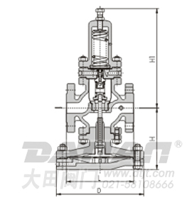 YD43H先導(dǎo)式超大膜片高靈敏度減壓閥結(jié)構(gòu)圖