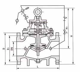 100D定水位閥結(jié)構(gòu)示意圖